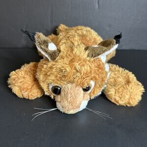 Bass Pro Shop Bobcat Lynx Plush Wildlife Artist Realistic Stuffed Toy 12" Floppy